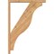 Ekena Millwork Funston Block Smooth Bracket w/ Offset Brace, Western Red Cedar, 3 1/2"W x 28"D x 40"H BKT0402X28X40FST05SWR - alternate 3